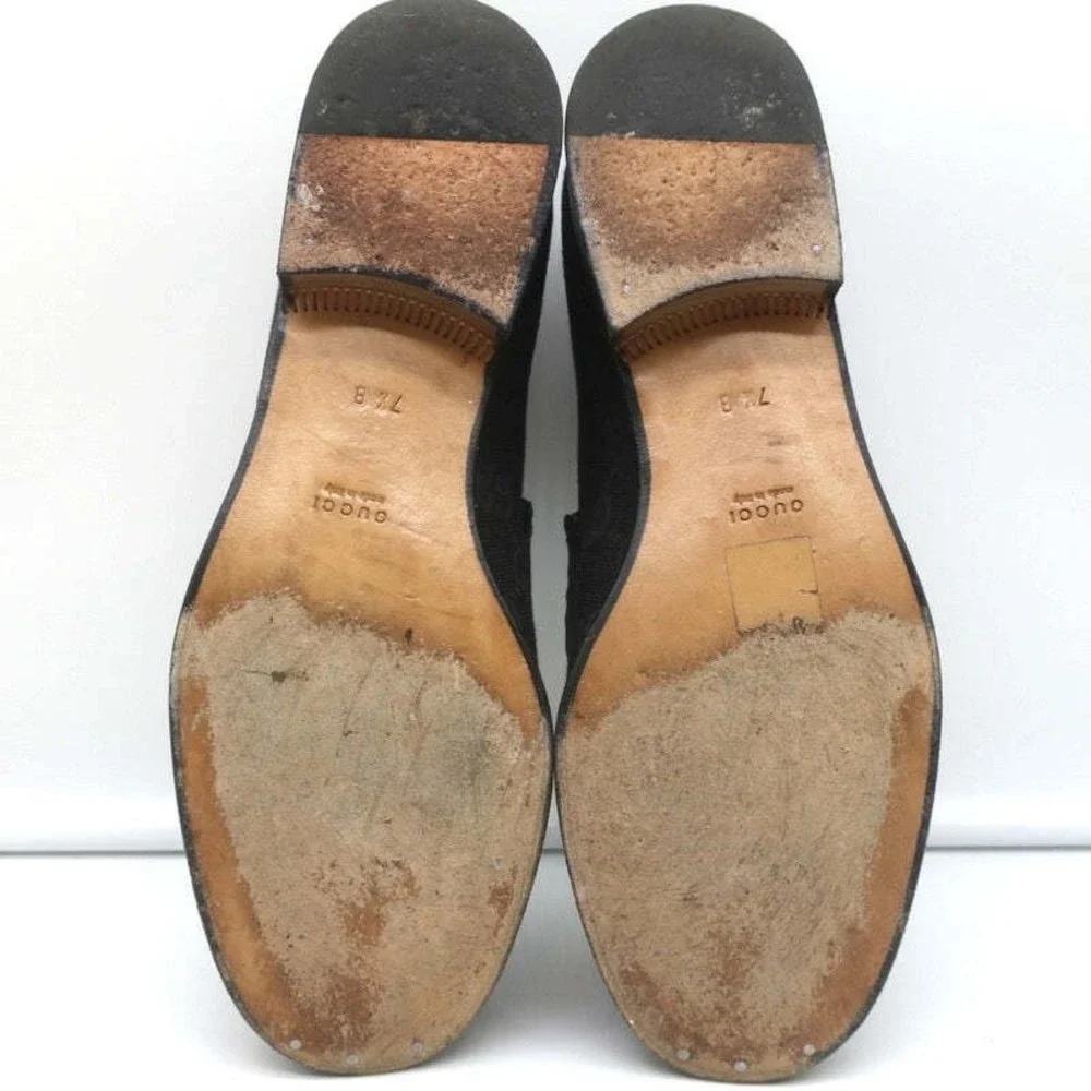 Gucci GG Canvas Horsebit Loafers Black Size 7.5 - Picture 11 of 11